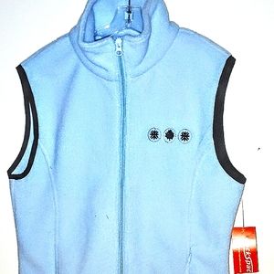 New with tag Vest, size M, full front zip, 2 zip pockets, by Backspace